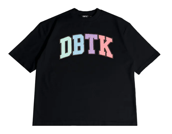 MERGE DISTRESS TEE- BLACK